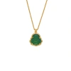 Hyacinth Douyin's best-selling chalcedony large-belted Maitreya Buddha pendant necklace for women, a new trendy collarbone chain sweater chain and neck chain for 2025 Item Picture